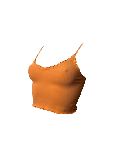 Orange stretchy cami top (XS/S)
