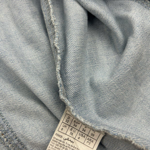 Blue denim bustier mini dress (XS/S)