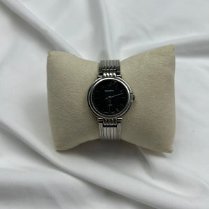 Vintage silver inox bracelet jewelry watch