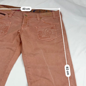 Low rise denim capri pants (M)