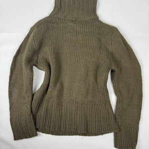 Khaki turtleneck jumper (M/L)