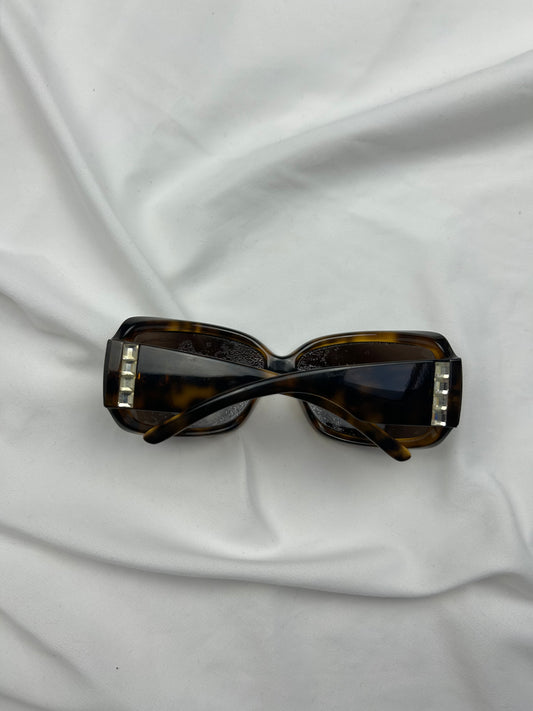 Brown 2000s logo sunglasses