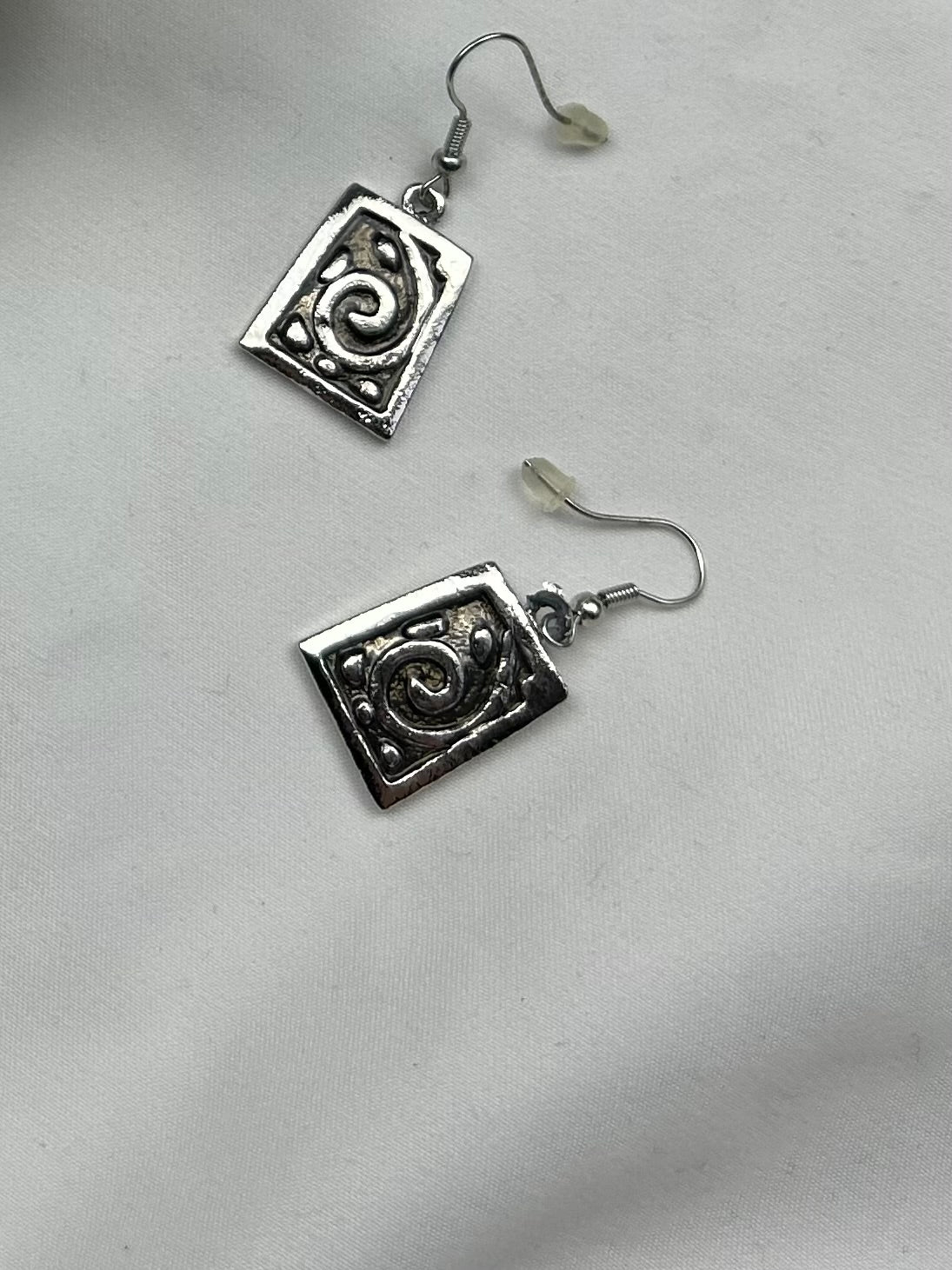 Boho pendant cord necklace + earrings set