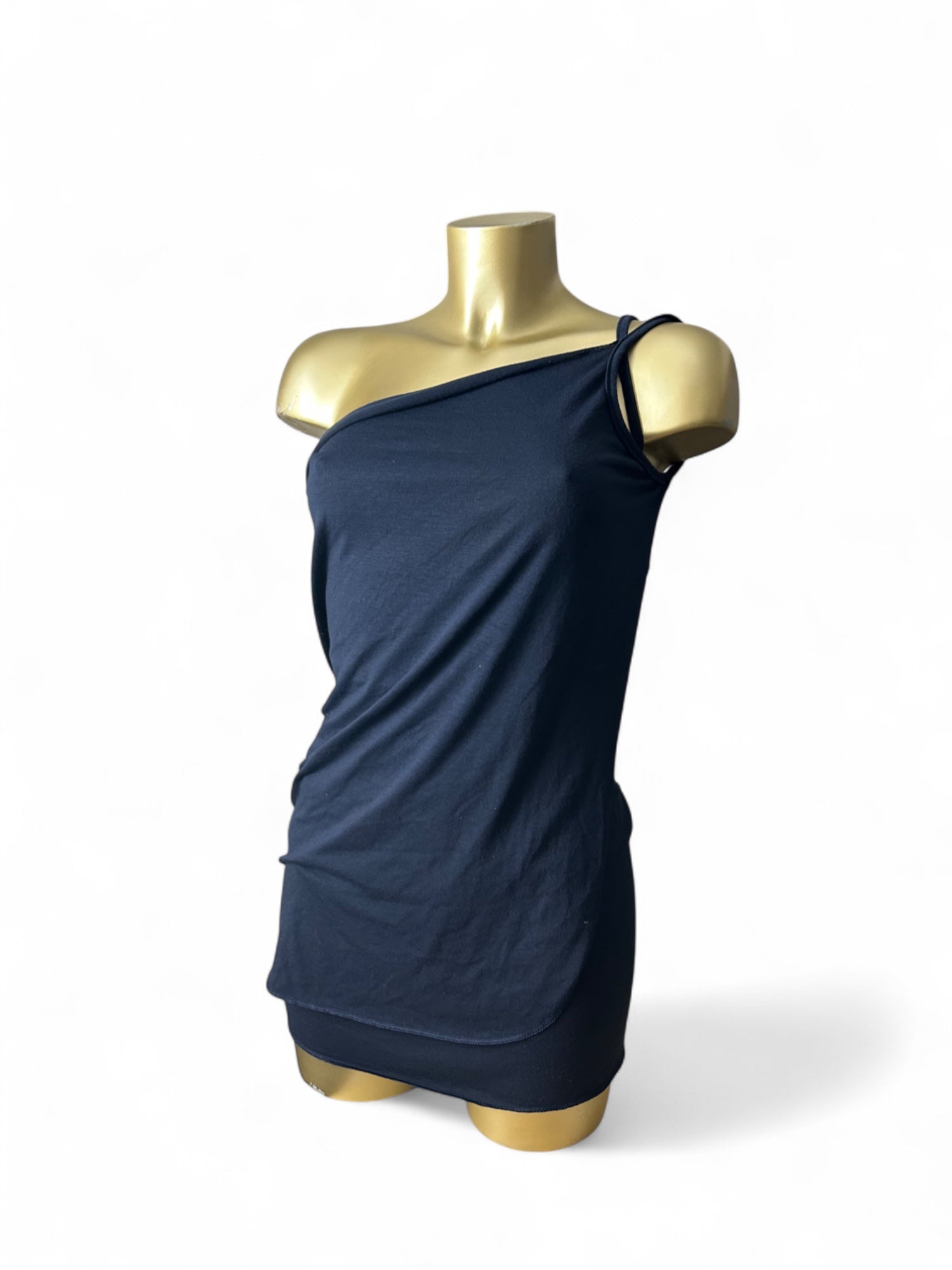 Navy pareo tie up mini skirt / top with straps