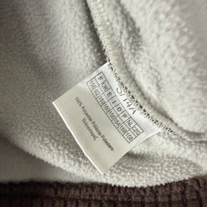 Khaki fleece hoodie jacket (S)