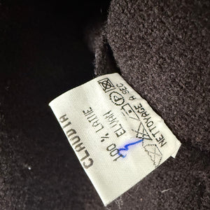 Brown 100% wool tight fit jacket (S)