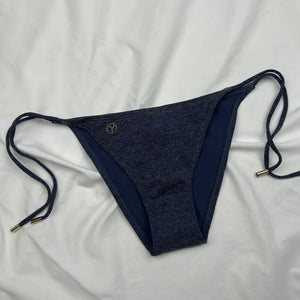 Navy denim low rise brand new bikini bottom (S/M)