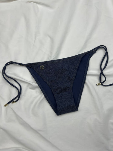 Navy denim low rise brand new bikini bottom (S/M)