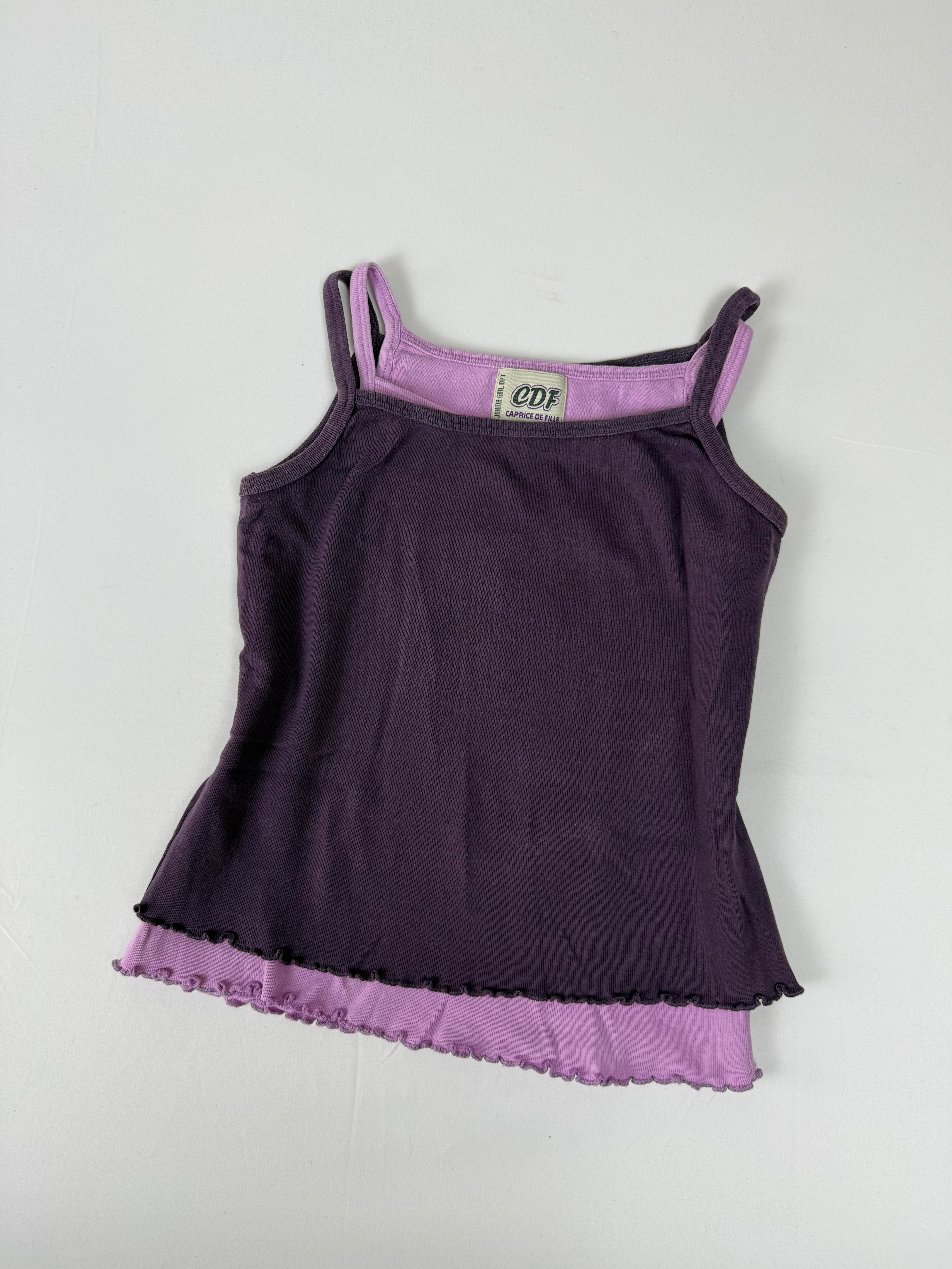 Purple & lilac set of tops 100% cotton (XS)