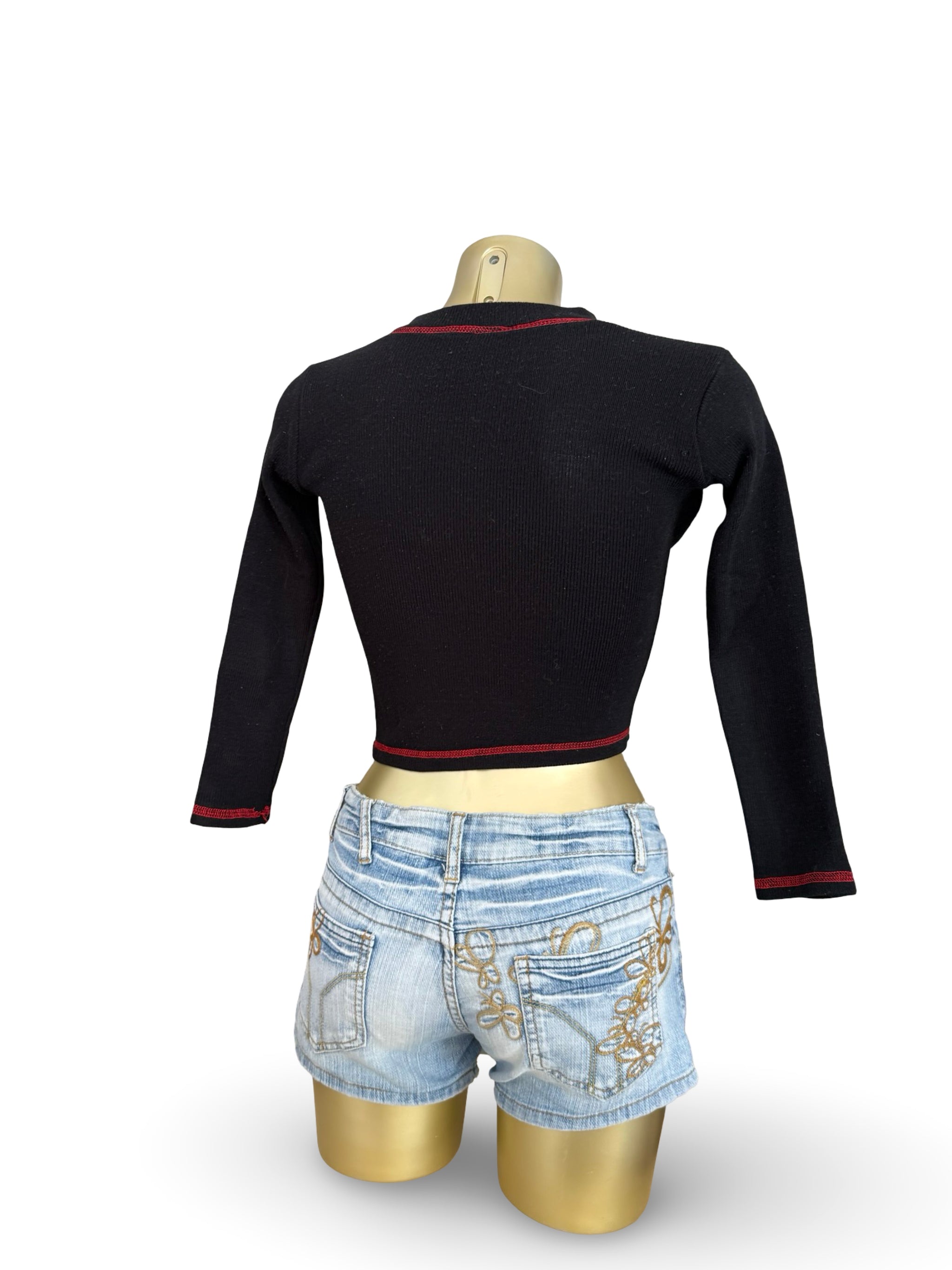 Black zip up jumper (XS)