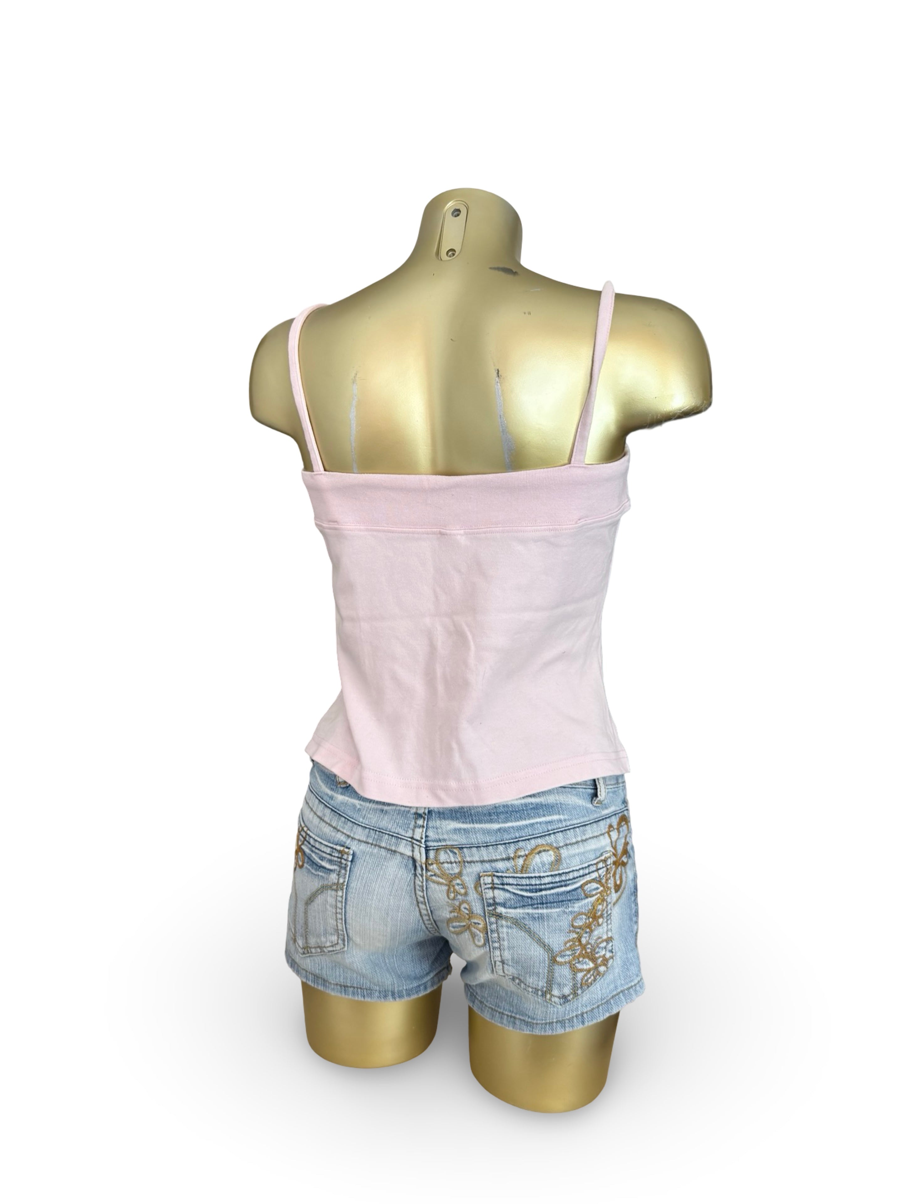 Baby pink cotton cami top (XL)
