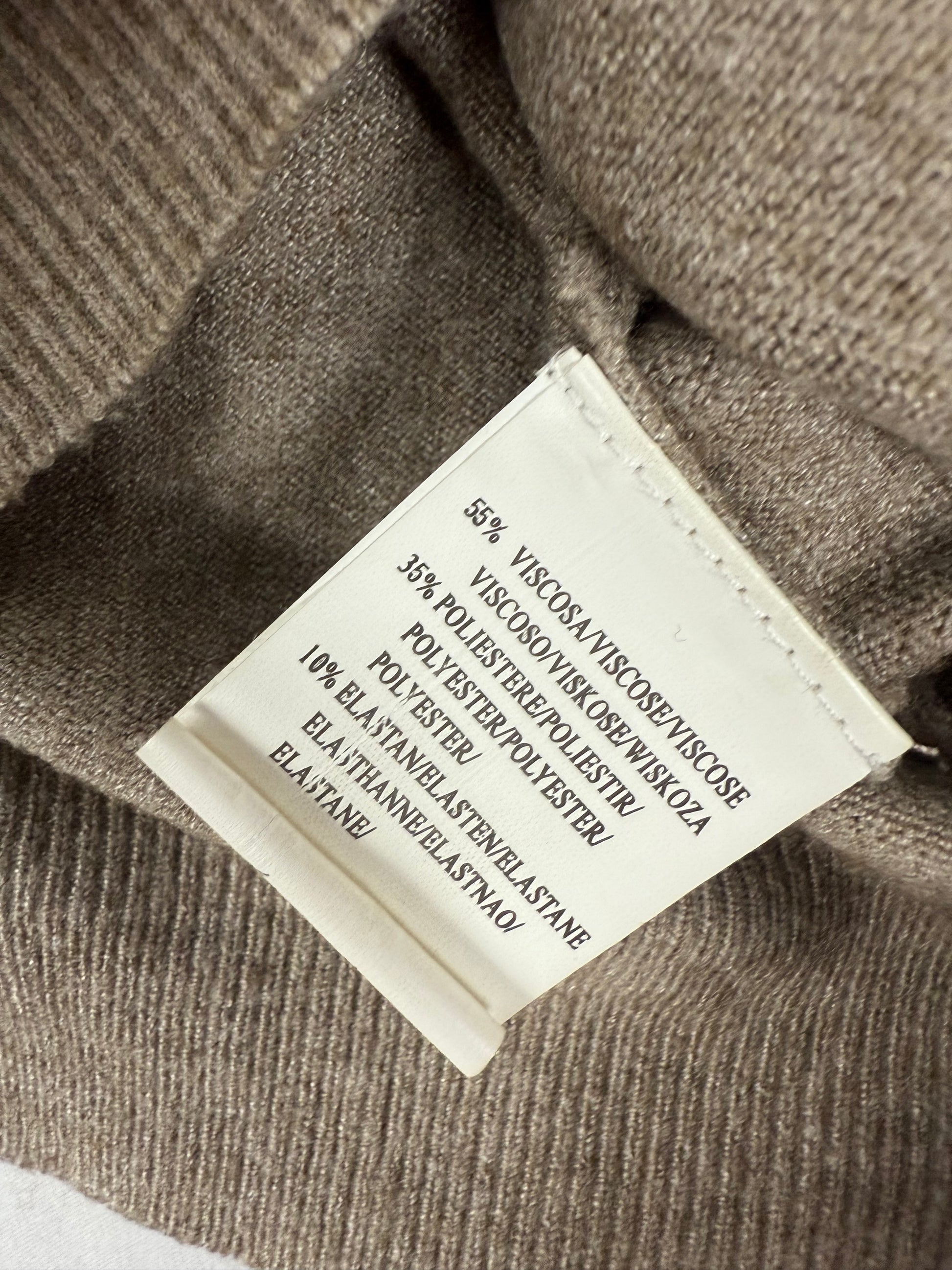 Khaki graphic super soft jumper (S)