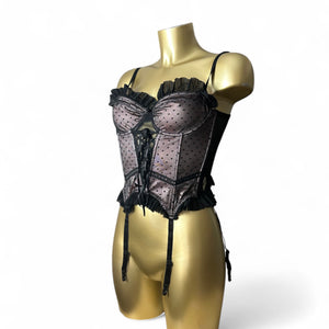 Black babydoll corset top (S)