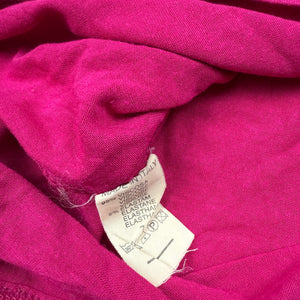 Pink tie up silky bustier tube top (M)