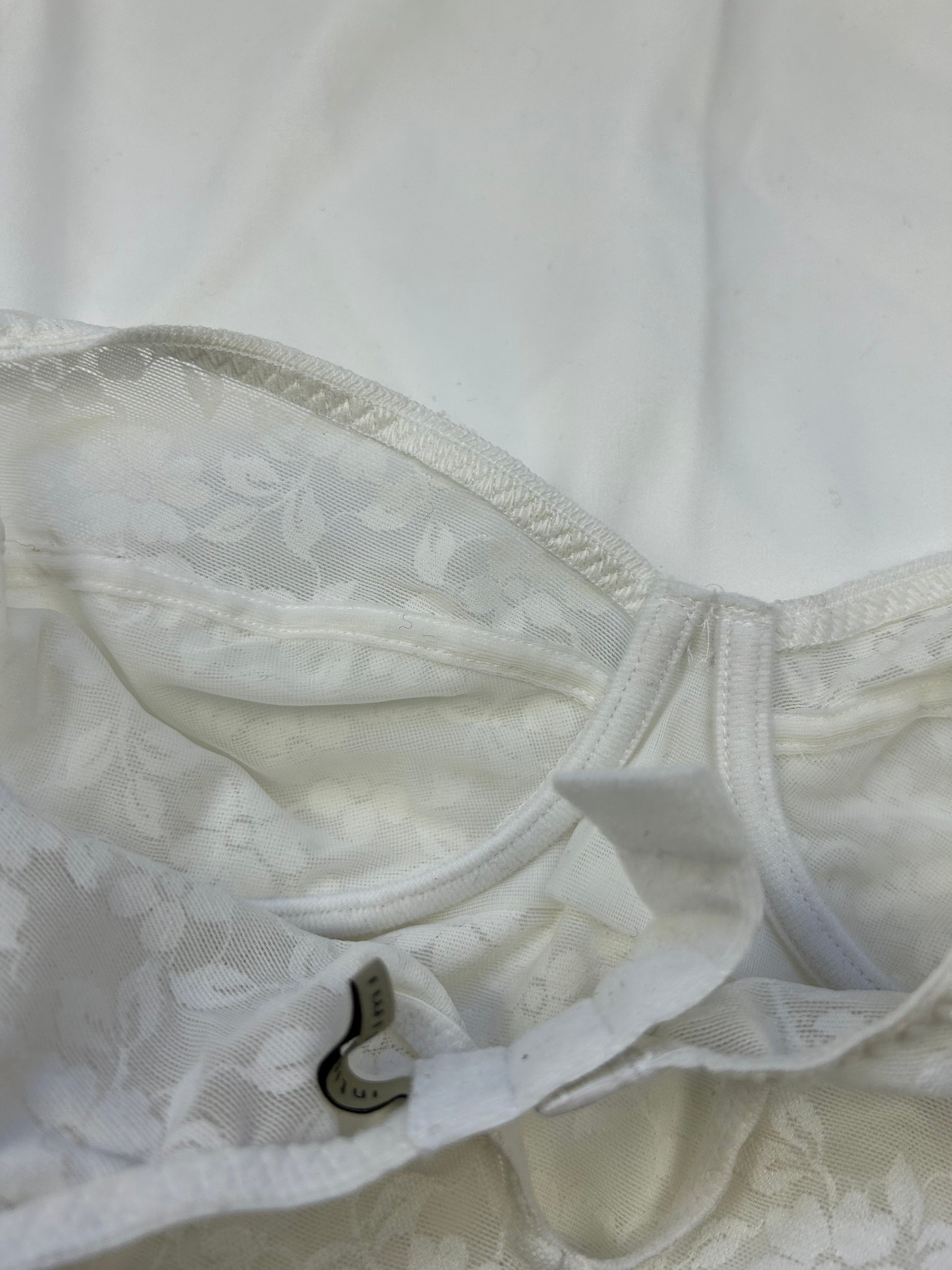 White lace bodysuit top (S)