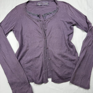 Purple cardigan  jumper (M)