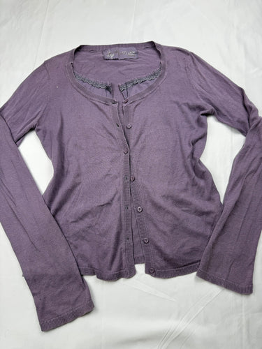 Purple cardigan  jumper (M)