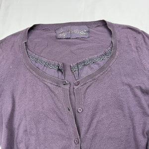 Purple cardigan  jumper (M)