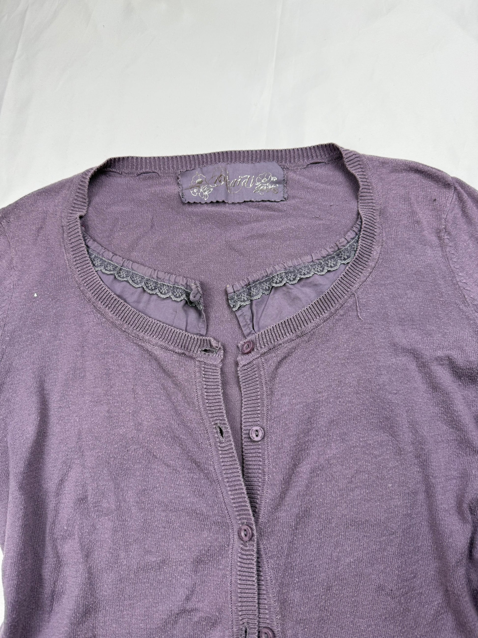 Purple cardigan  jumper (M)