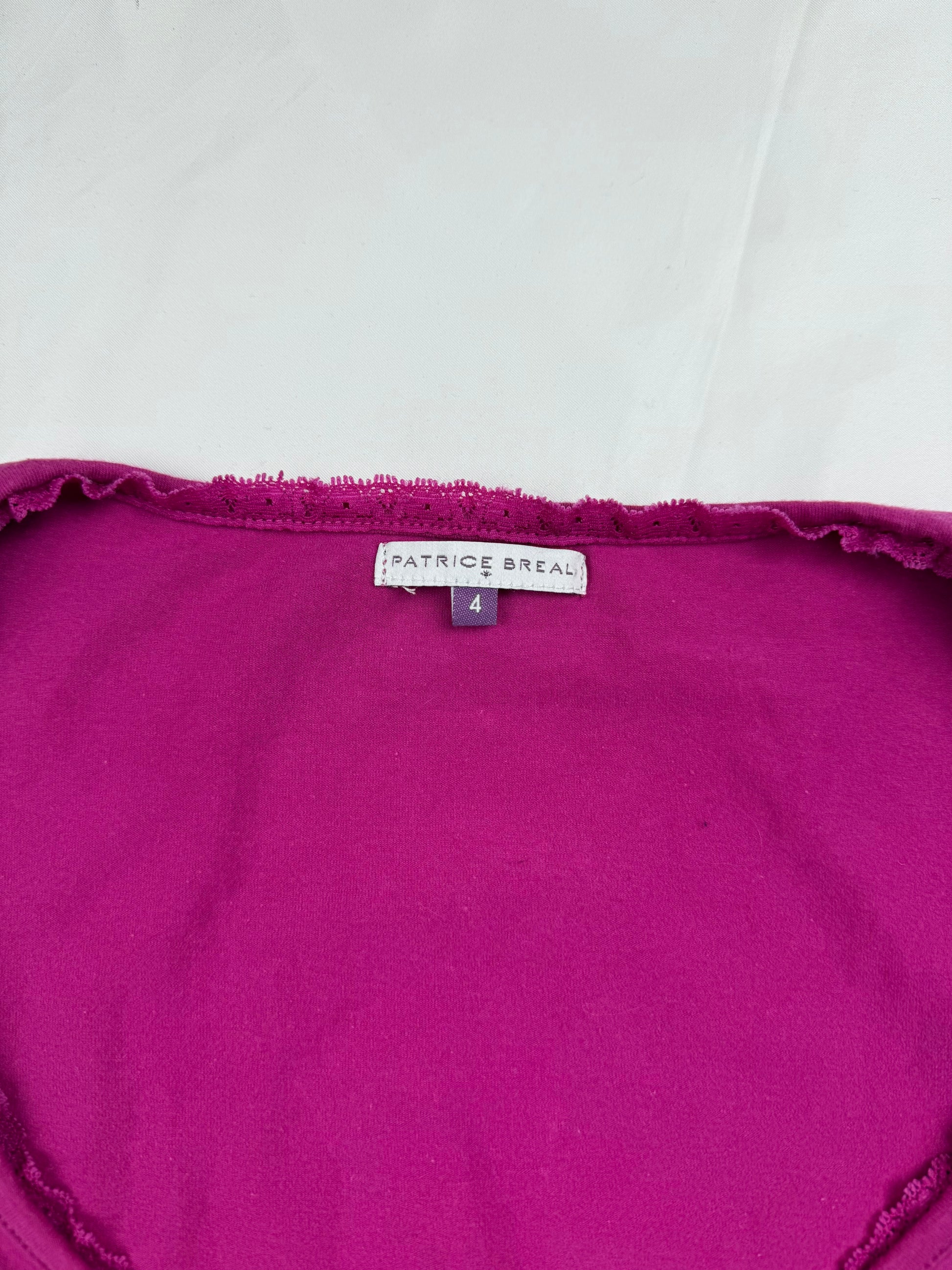 Pink corset cotton long sleeves top (XL)