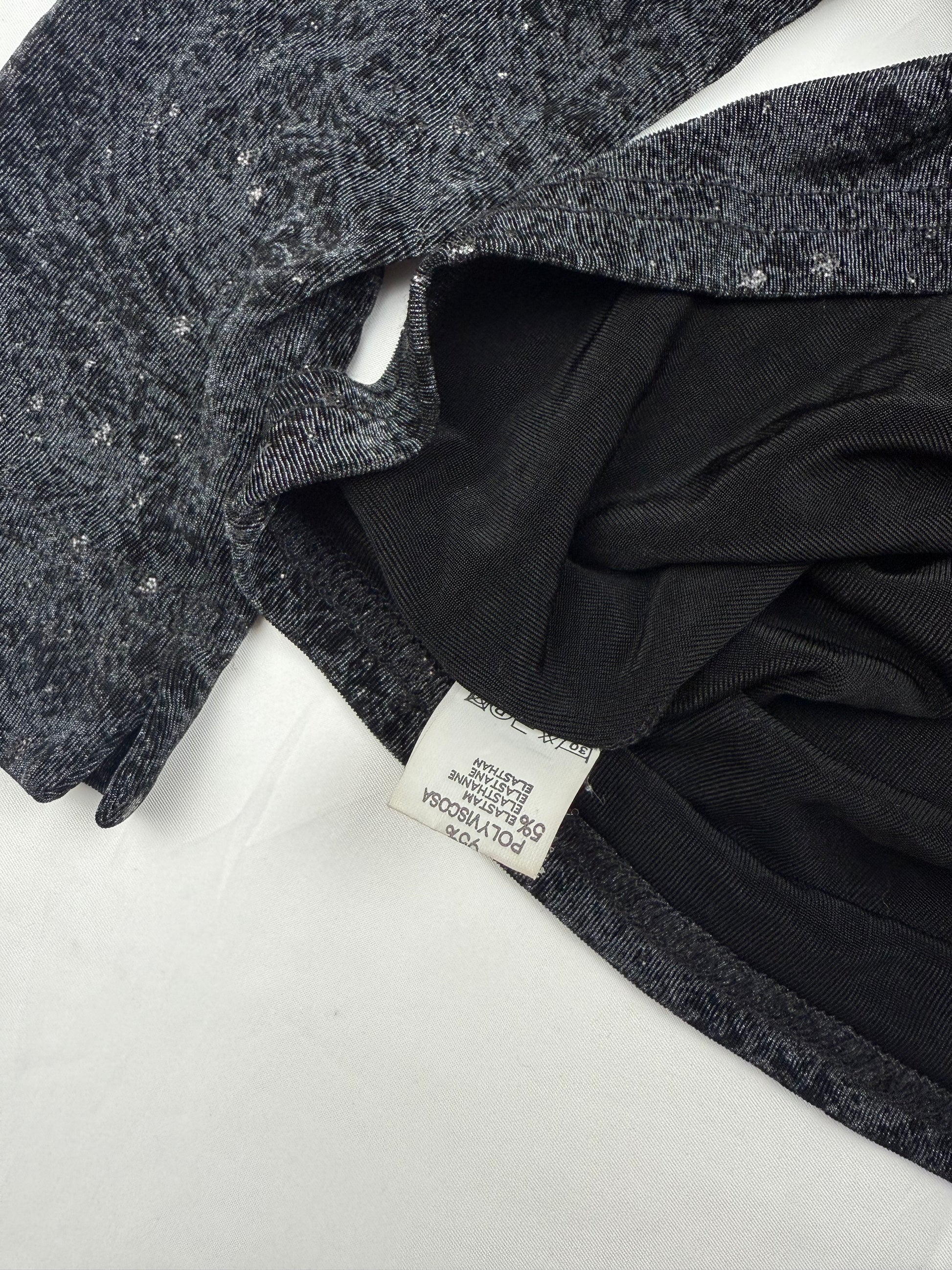 Grey shinning long sleeves top (S)