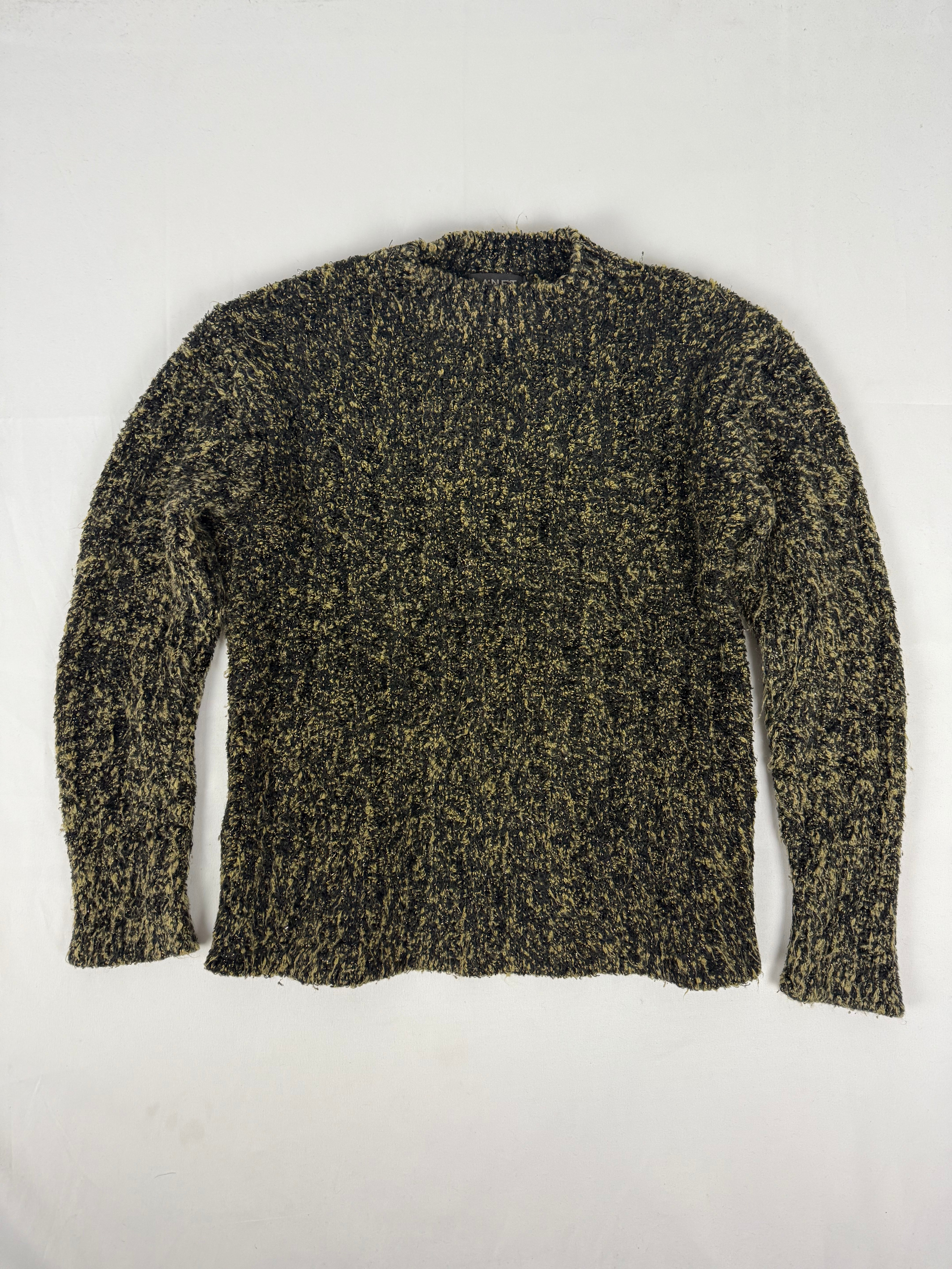 Khaki high neck super soft jumper (S/M)