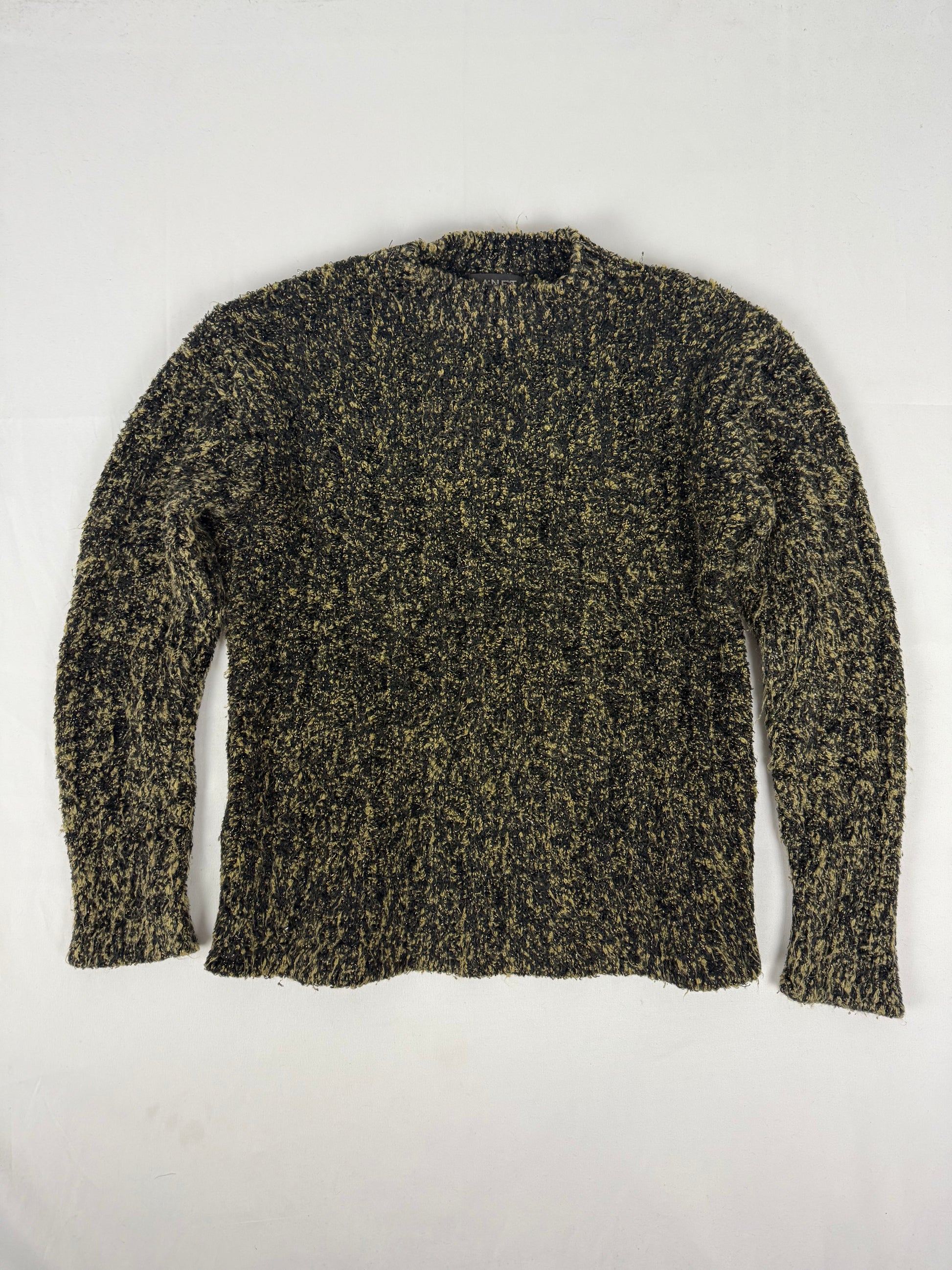 Khaki high neck super soft jumper (S/M)