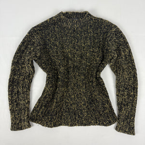 Khaki high neck super soft jumper (S/M)