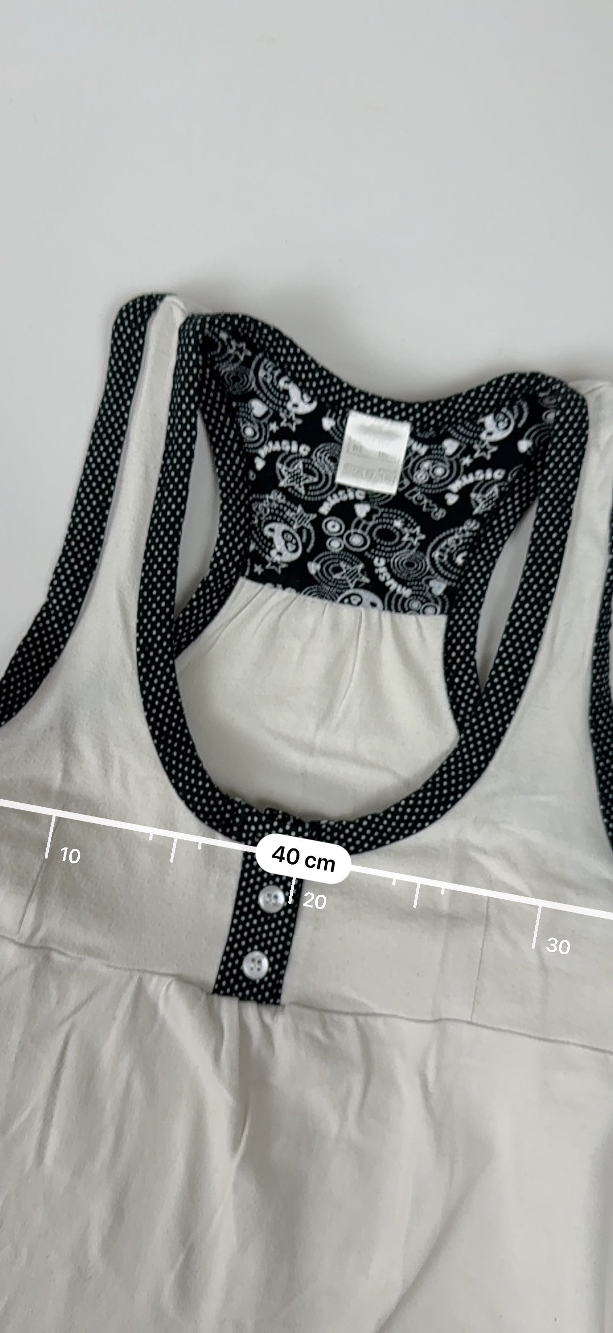 White cotton tank top (S)