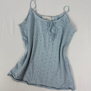 Baby blue knitted cami  top (S/M)