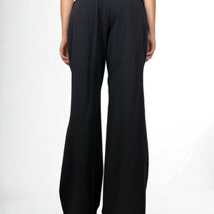 Black low rise baggy office pants (M/L)