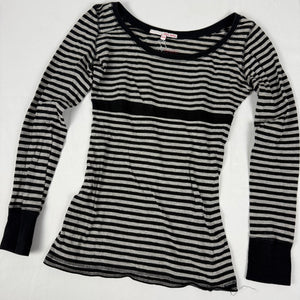 Cotton striped long sleeves top (S/M)