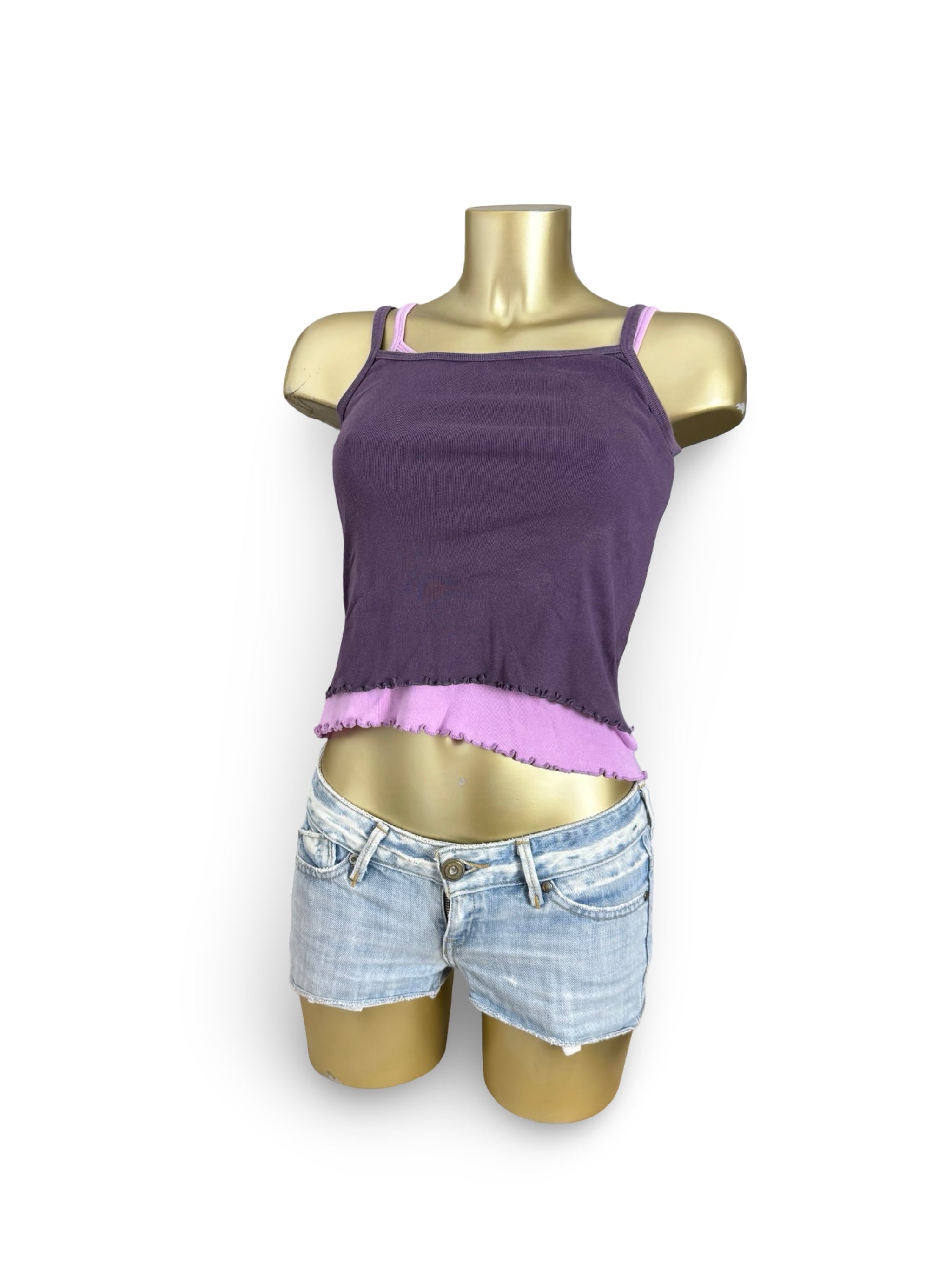 Purple & lilac set of tops 100% cotton (XS)