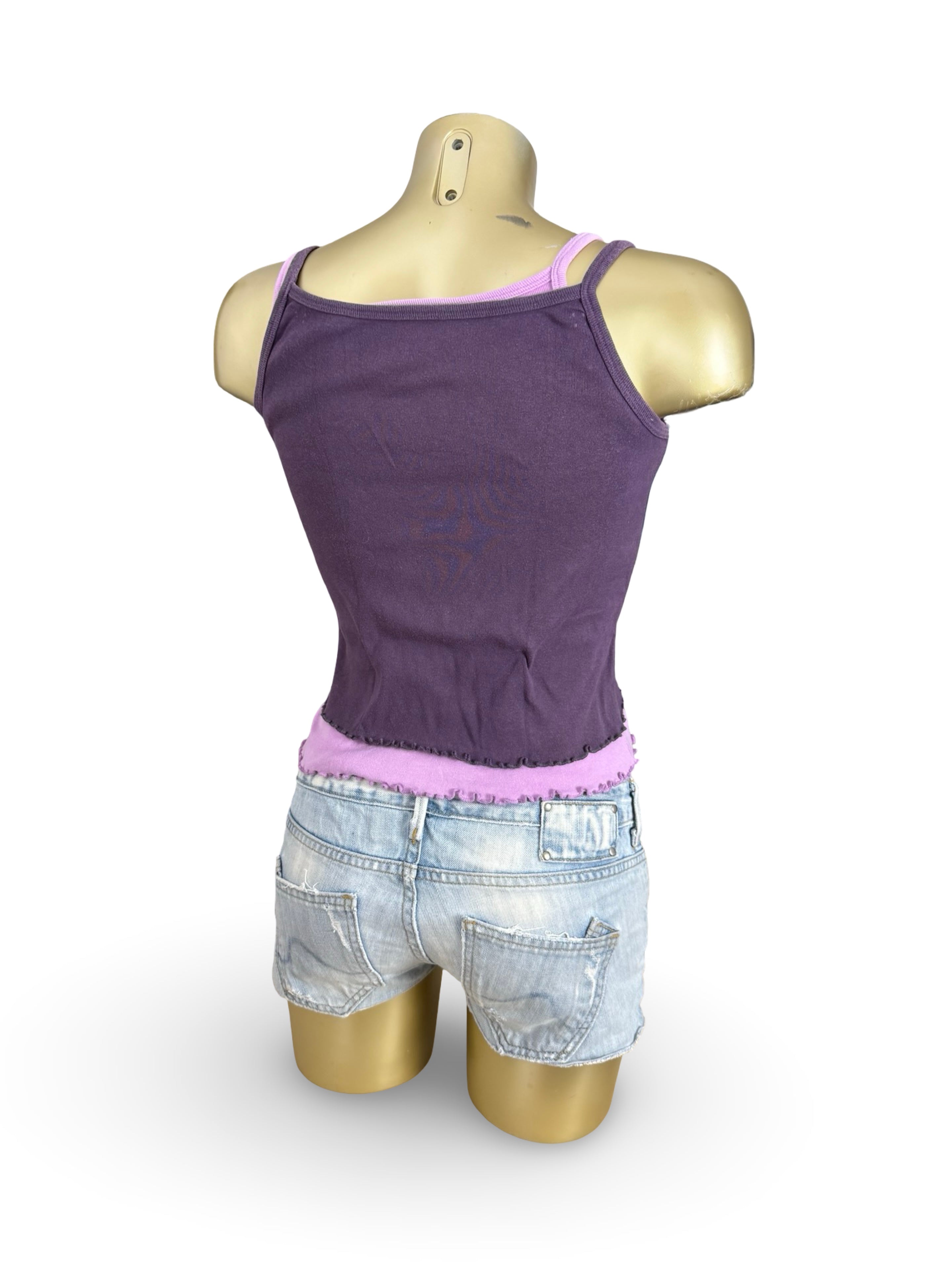 Purple & lilac set of tops 100% cotton (XS)