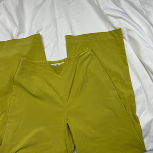 Yellow high waist flare pants (S)