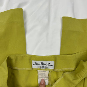 Yellow high waist flare pants (S)