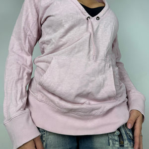 Baby pink cotton hoodie (M)