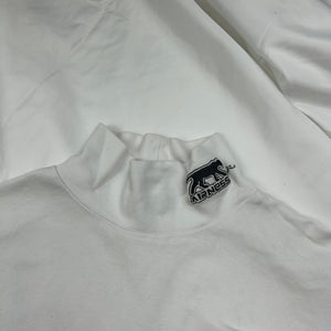 White logo high neck  long sleeves top (S)