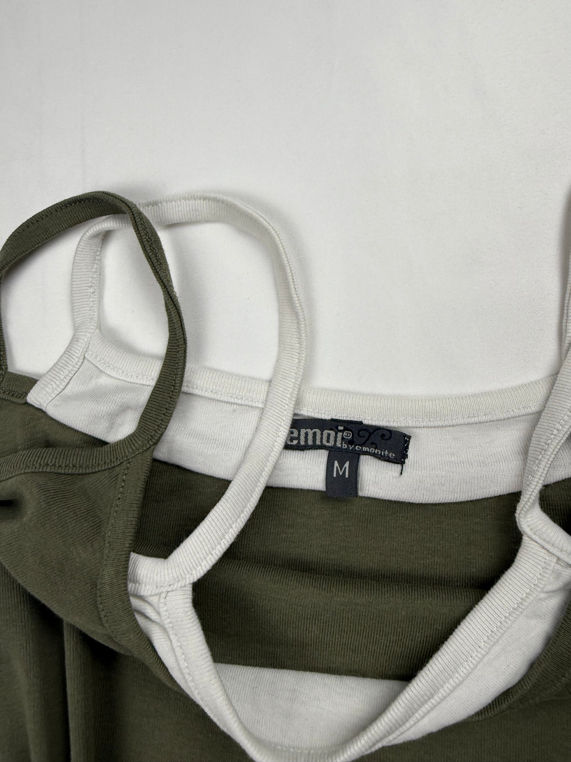 Khaki cotton cami top (S/M)