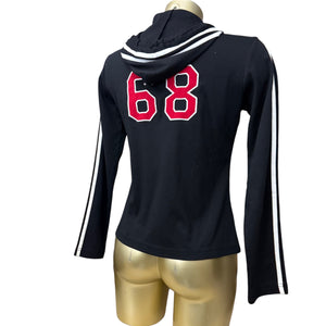 Black zip up hoodie (M)