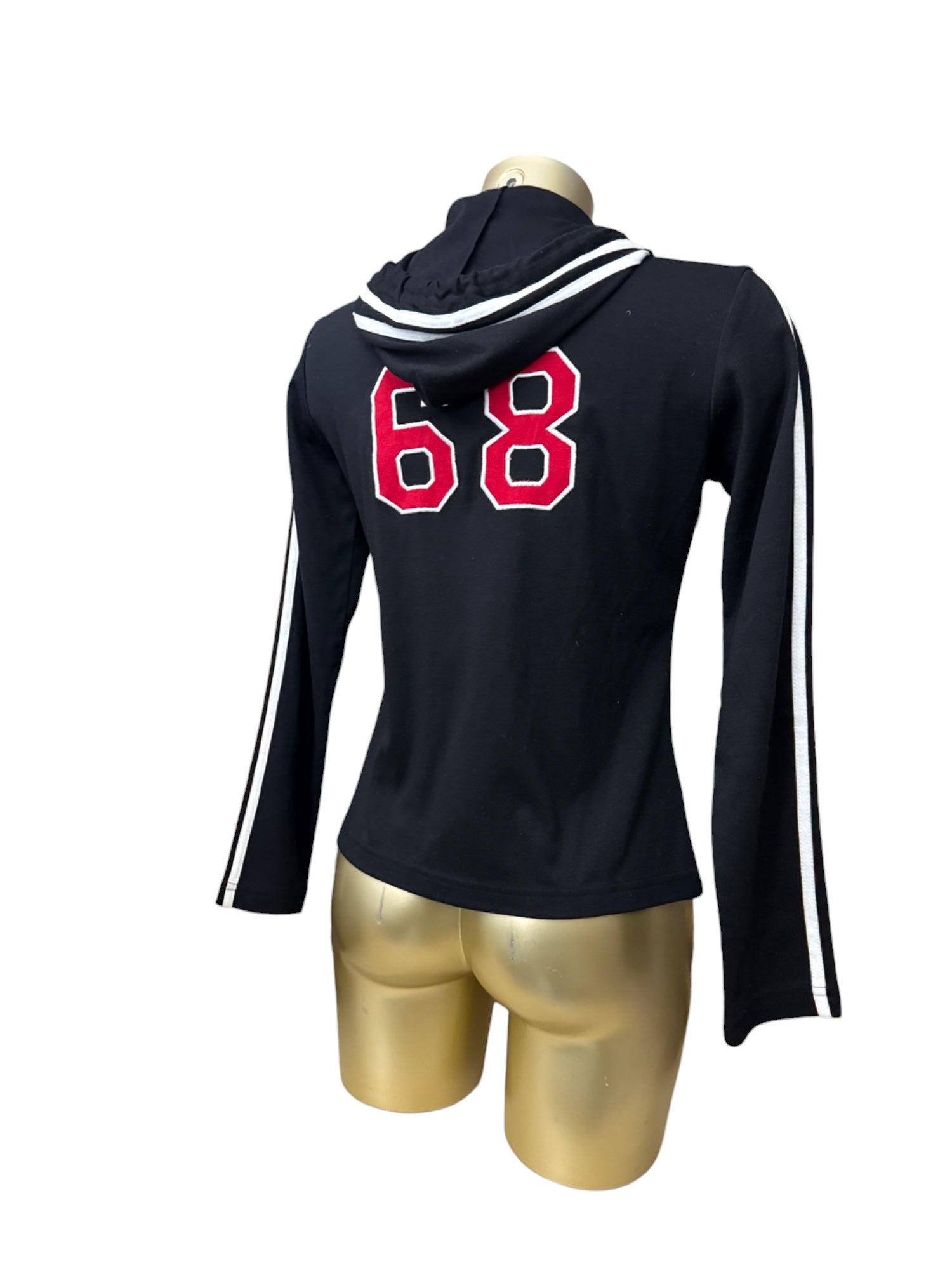 Black zip up hoodie (M)