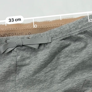 Grey cotton tank top + low rise shorty set (S)