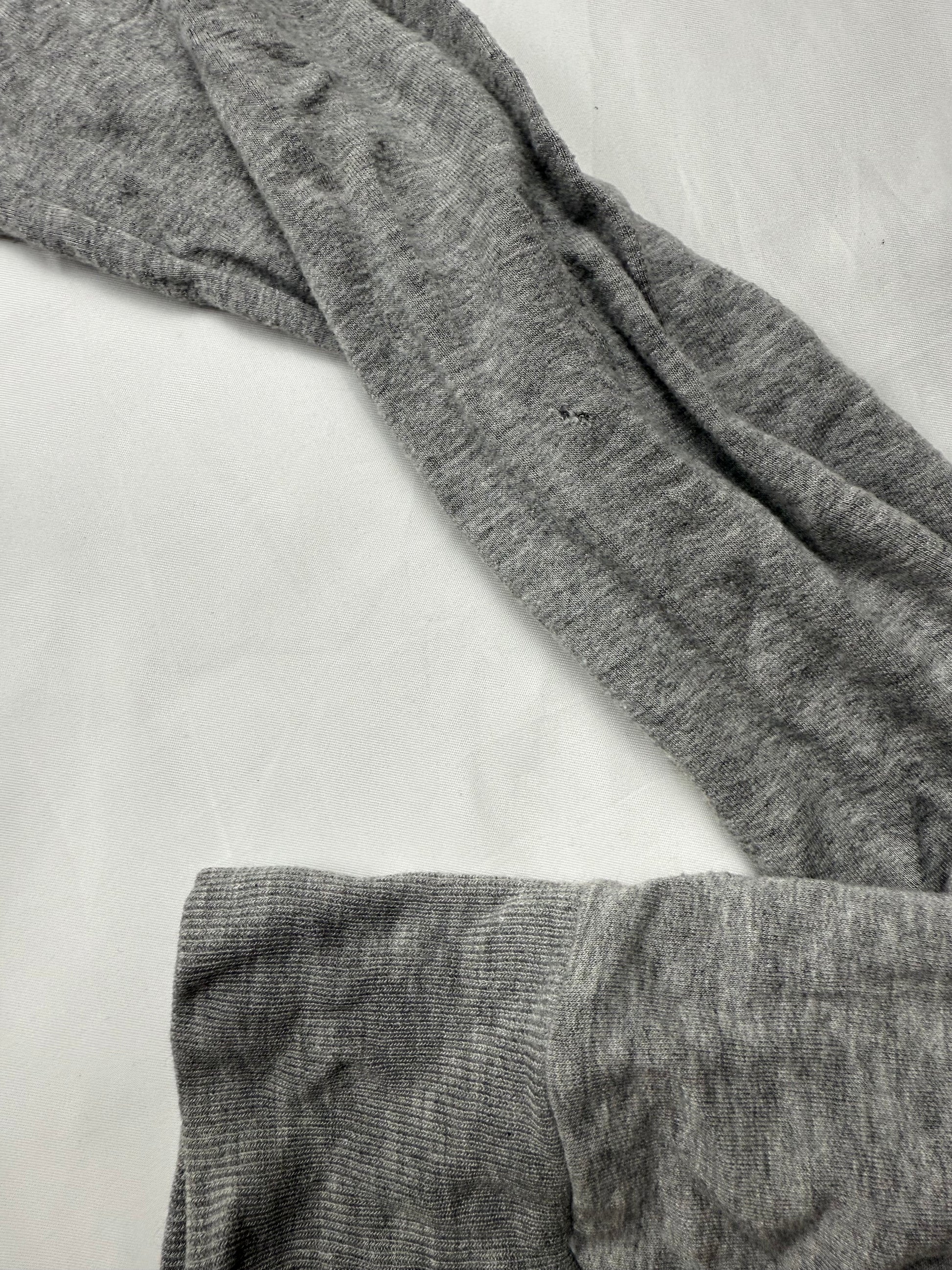 Grey tight fit super stretchy zip up hoodie (S/M)