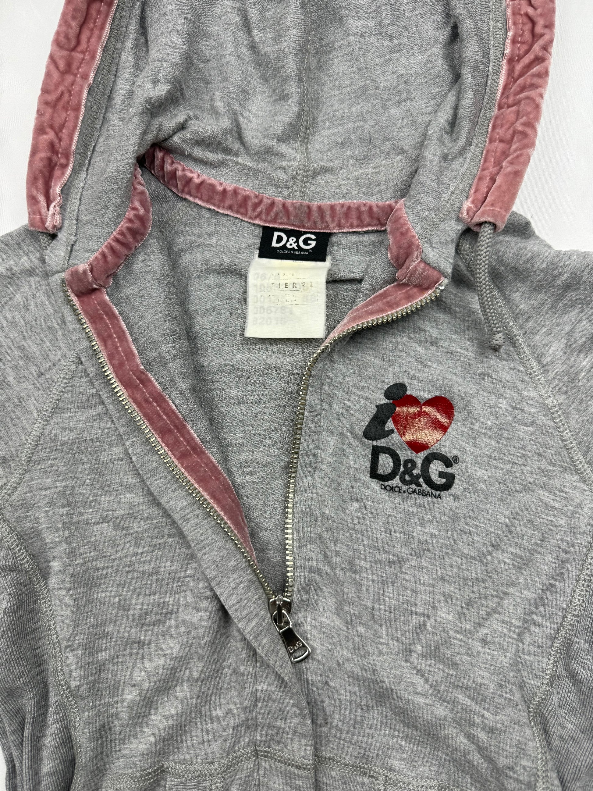 Grey tight fit super stretchy zip up hoodie (S/M)