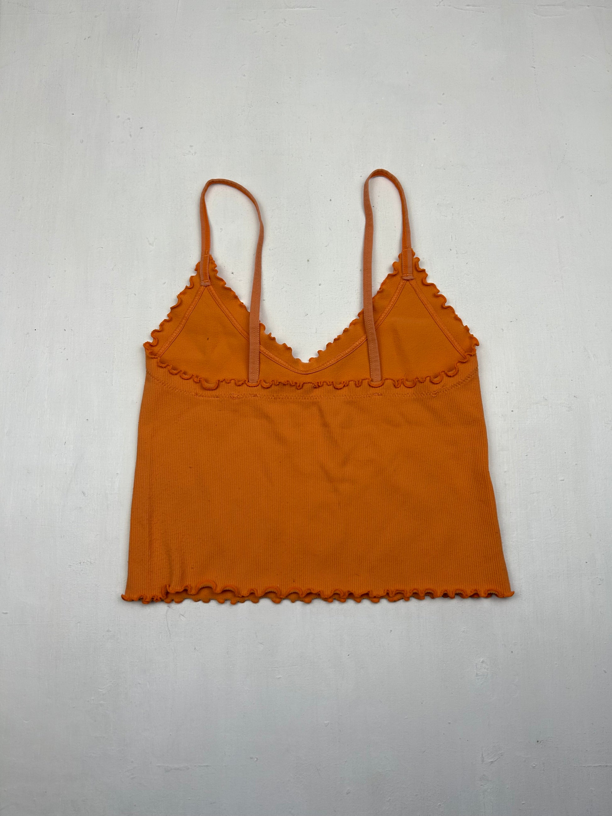 Orange stretchy cami top (XS/S)