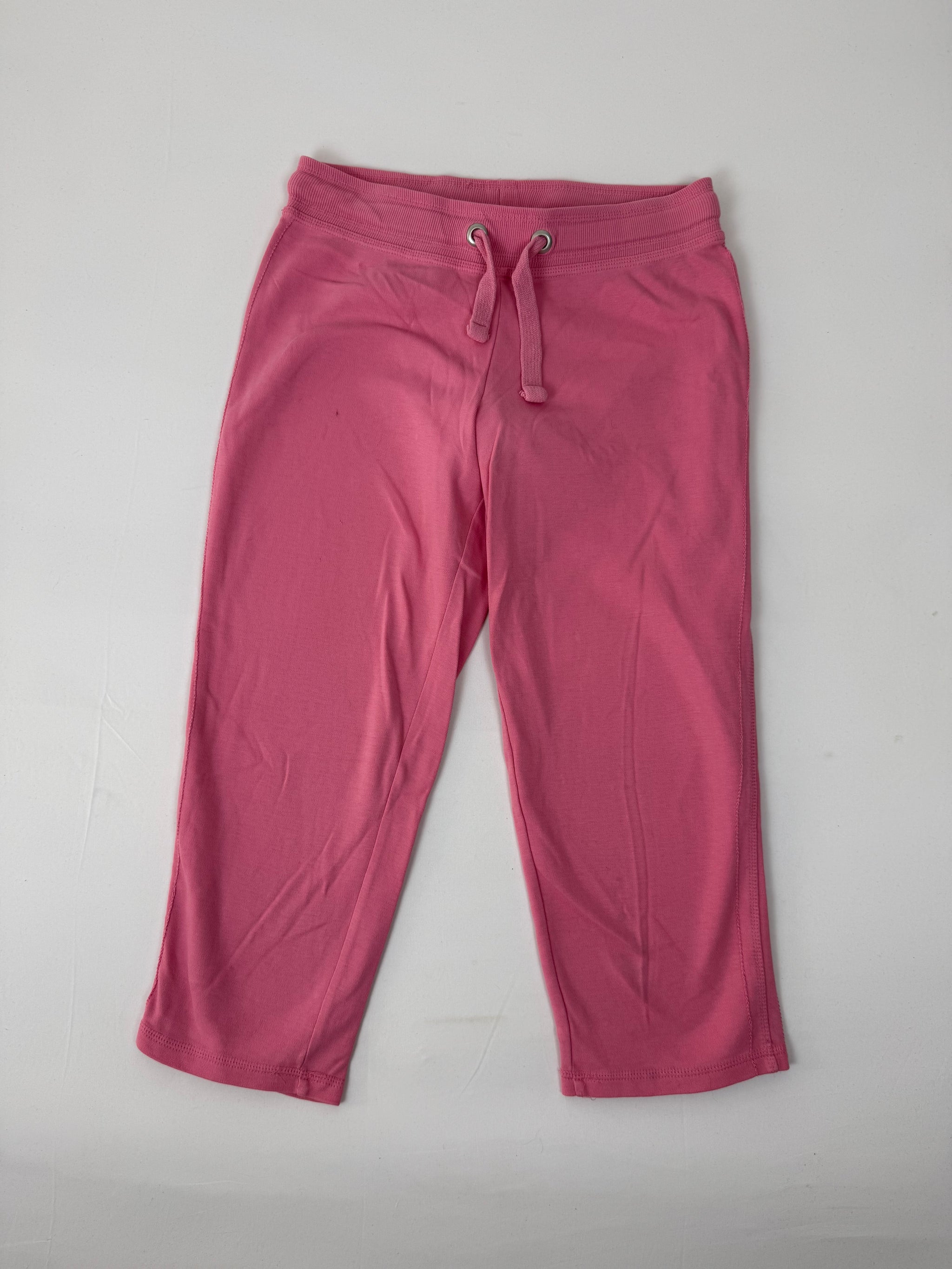 Pink cotton activewear capri pants (M)