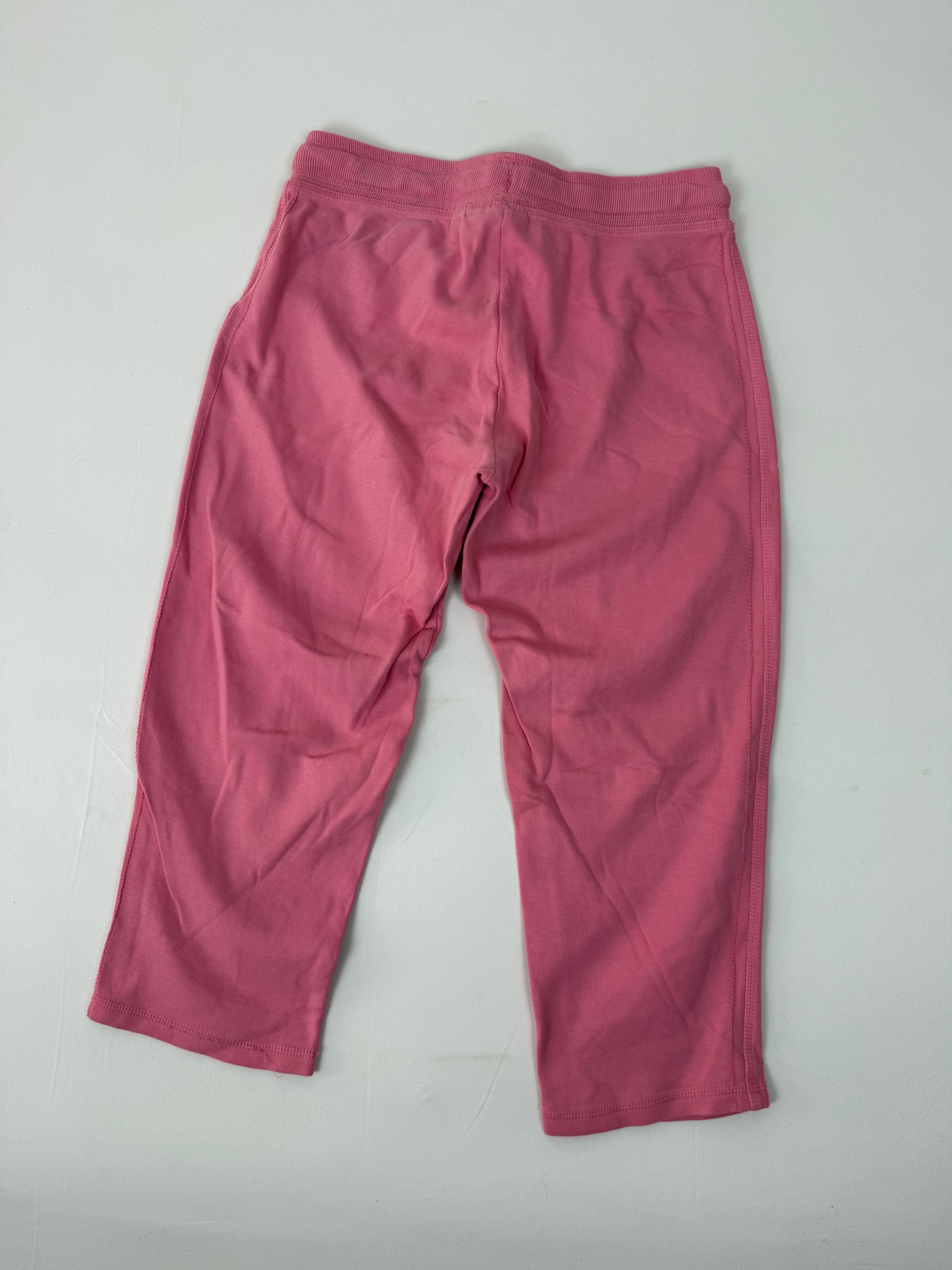 Pink cotton activewear capri pants (M)