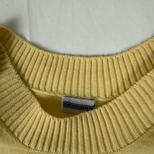 Yellow tight fit large neck jumper (XS/S)