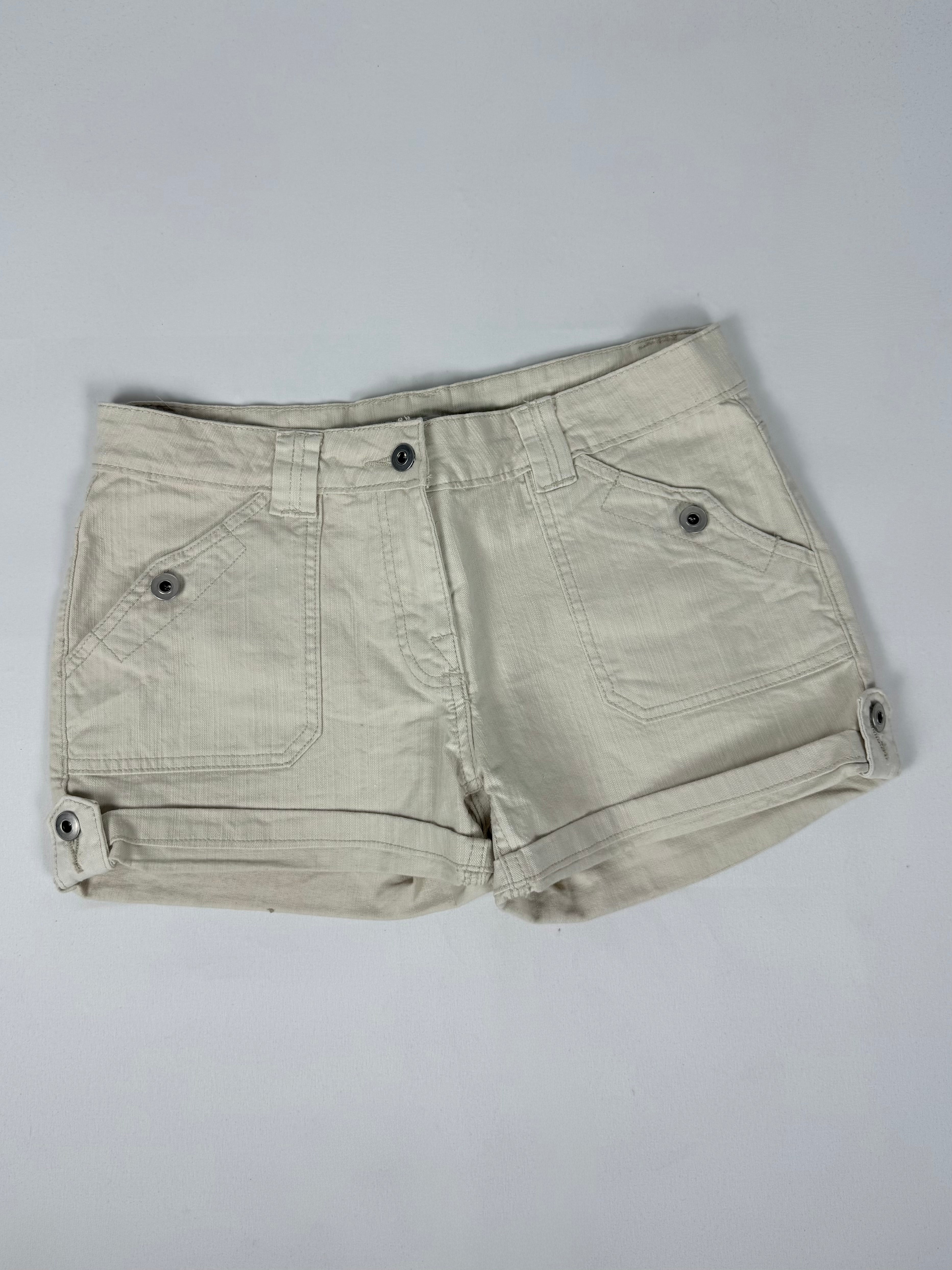 Beige low rise mini short (M/L)
