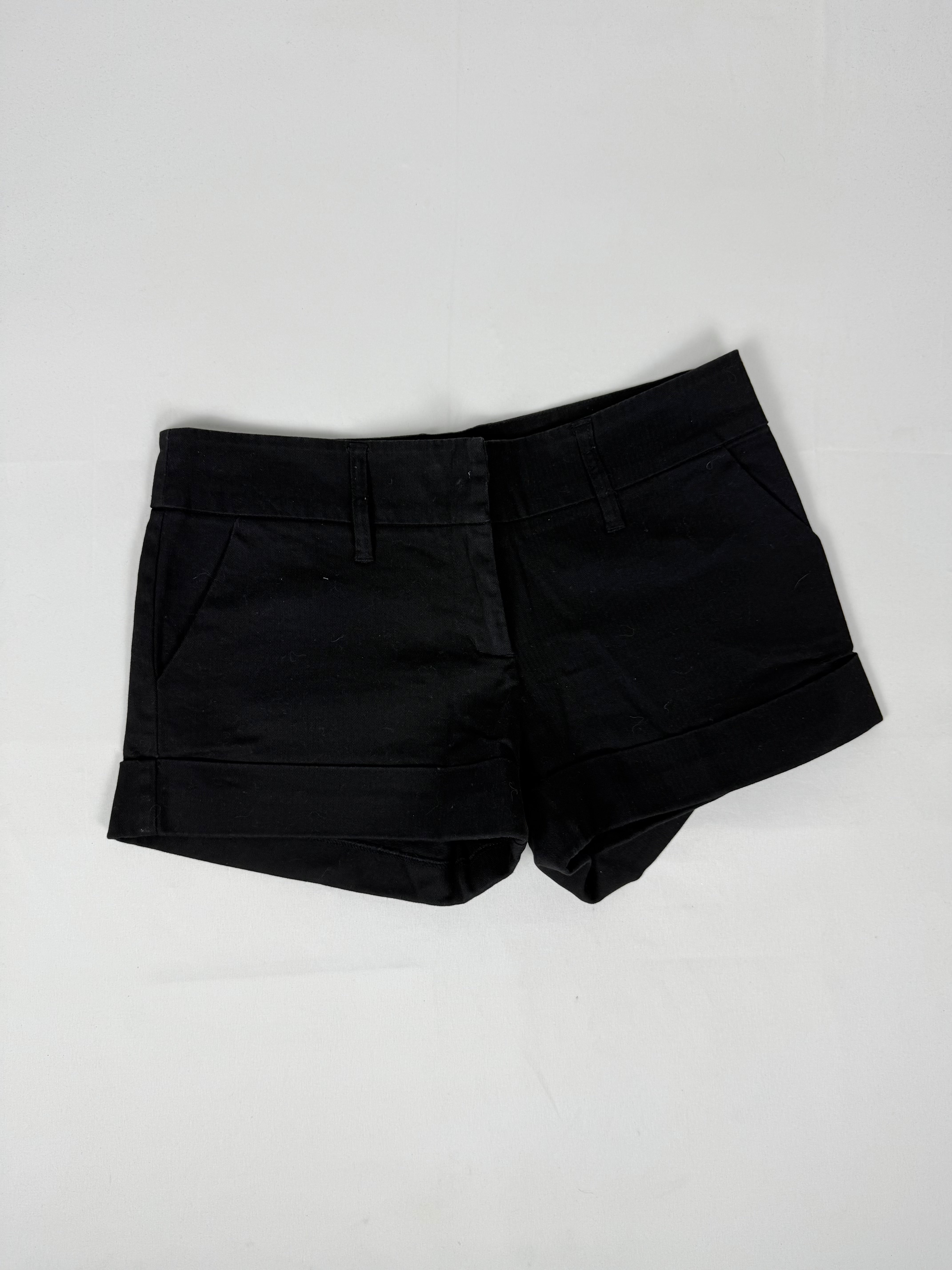 Black low rise mini short (S/M)